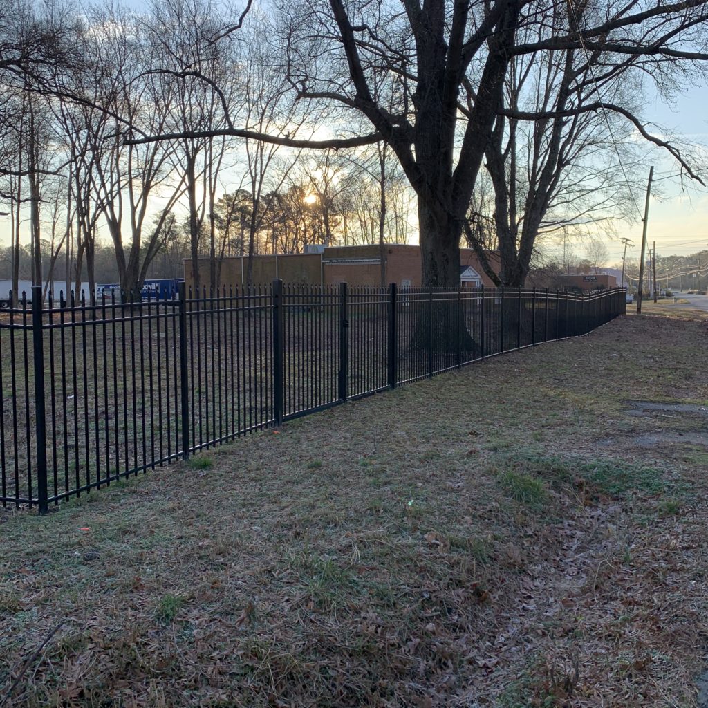 Series b aluminum fence.